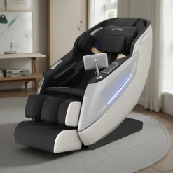 Massagesessel MELLORA SL TRACK schwarz/weiss