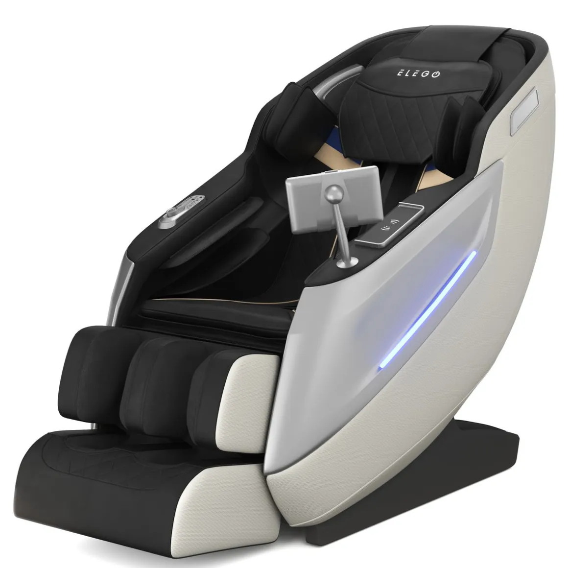 Massagesessel MELLORA SL TRACK schwarz/weiss