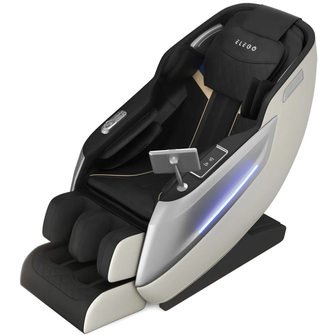 Massagesessel MELLORA SL TRACK schwarz/weiss
