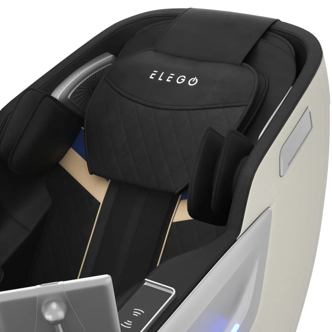 Massagesessel MELLORA SL TRACK schwarz/weiss