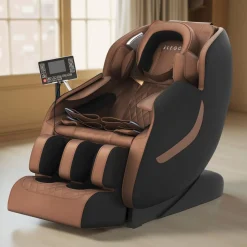 Massagesessel REVIO braun/schwarz