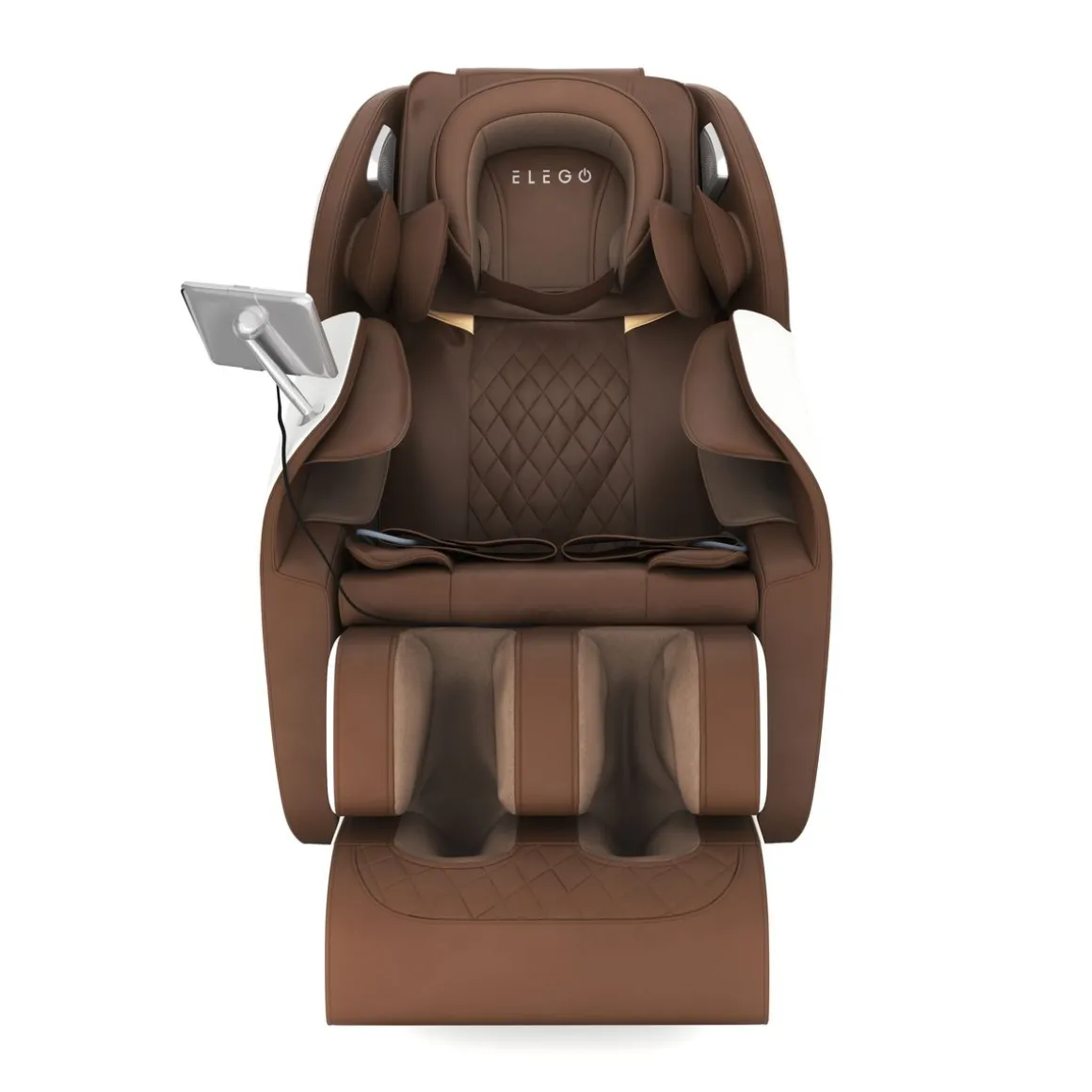 Massagesessel REVIO braun/weiss