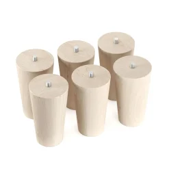 Möbelfüsse Holz 10 cm 6er Set