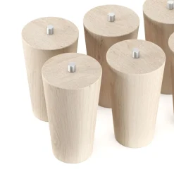 Möbelfüsse Holz 10 cm 6er Set