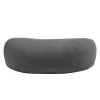 Meditationskissen Halbmond 42 x 20 x 12 cm grau