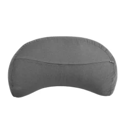 Meditationskissen Halbmond 42 x 20 x 12 cm grau