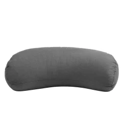 Meditationskissen Halbmond 42 x 20 x 12 cm grau