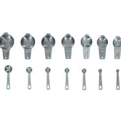 Messbecher- und Messlöffel Edelstahl 15er Set
