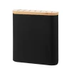 Messerblock 23 x 8 x 24 cm schwarz/natur