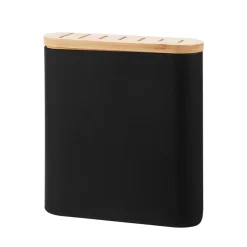 Messerblock 23 x 8 x 24 cm schwarz/natur