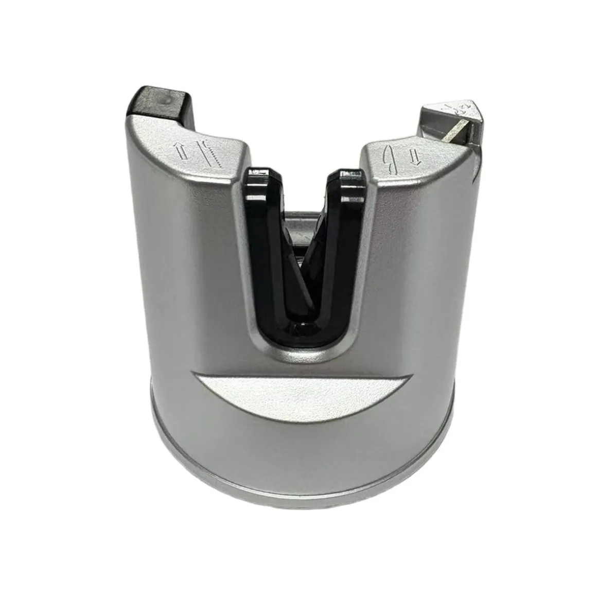 Messerschärfer mit PowerGrip-Saugnapf silber/schwarz