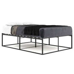 Metallbett ANKARA 140 x 200 x 45 cm schwarz
