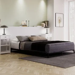 Metallbett ANKARA 140 x 200 x 15 cm schwarz