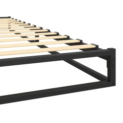 Metallbett ANKARA 140 x 200 x 15 cm schwarz
