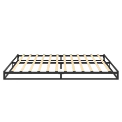 Metallbett ANKARA 140 x 200 x 15 cm schwarz