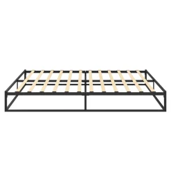 Metallbett ANKARA 140 x 200 x 25 cm schwarz