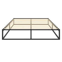 Metallbett ANKARA 140 x 200 x 25 cm schwarz