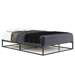 Metallbett ANKARA 140 x 200 x 25 cm schwarz