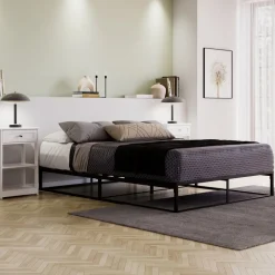 Metallbett ANKARA 140 x 200 x 25 cm schwarz