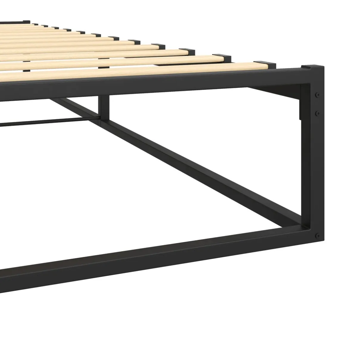 Metallbett ANKARA 140 x 200 x 25 cm schwarz