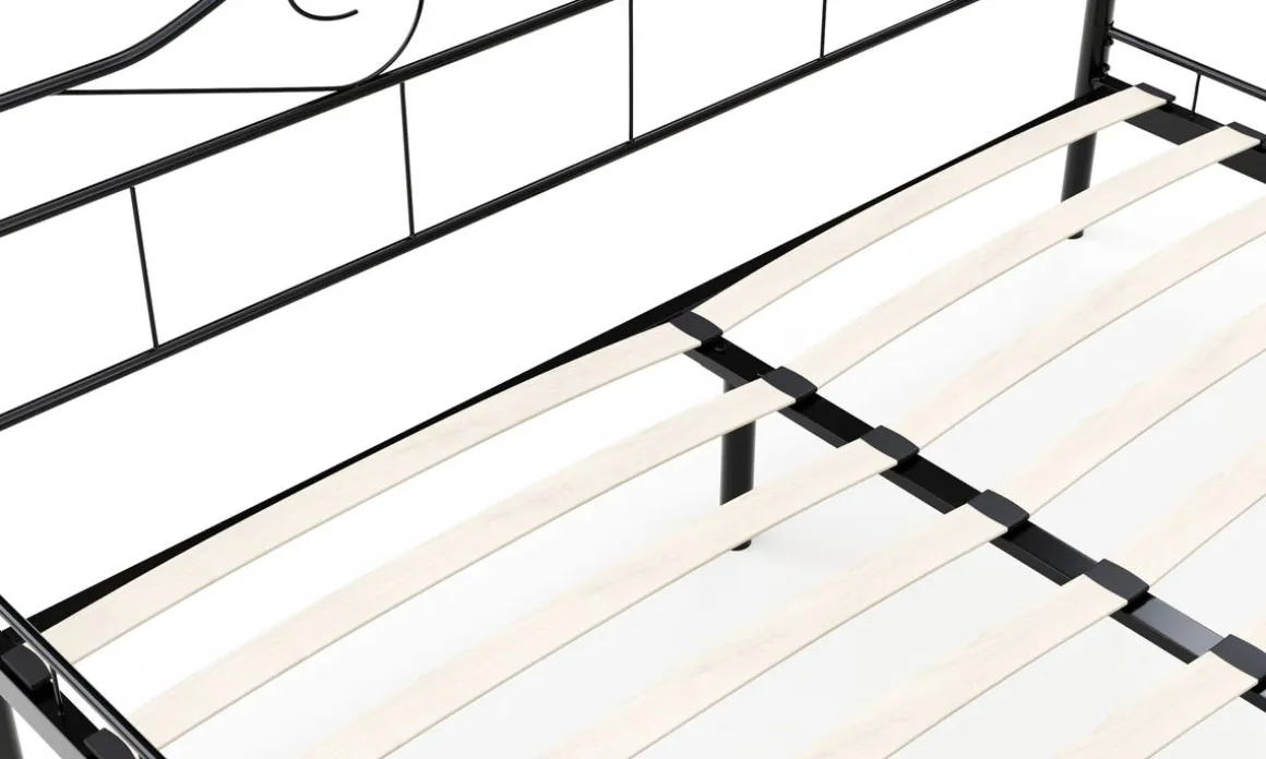 Metallbett AURELIE 180 x 200 cm schwarz