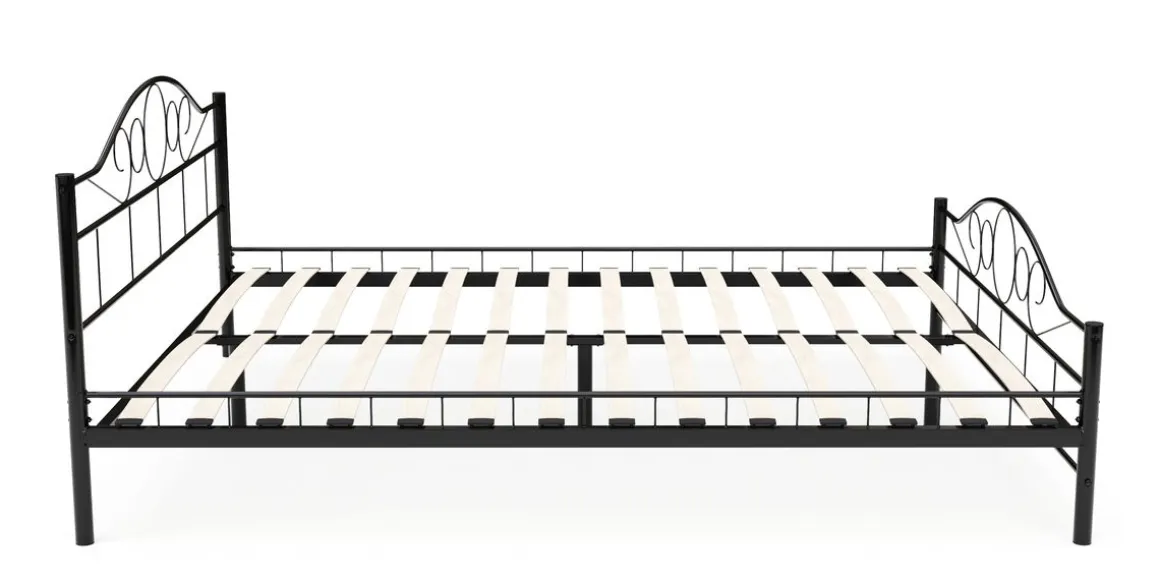 Metallbett AURELIE 180 x 200 cm schwarz