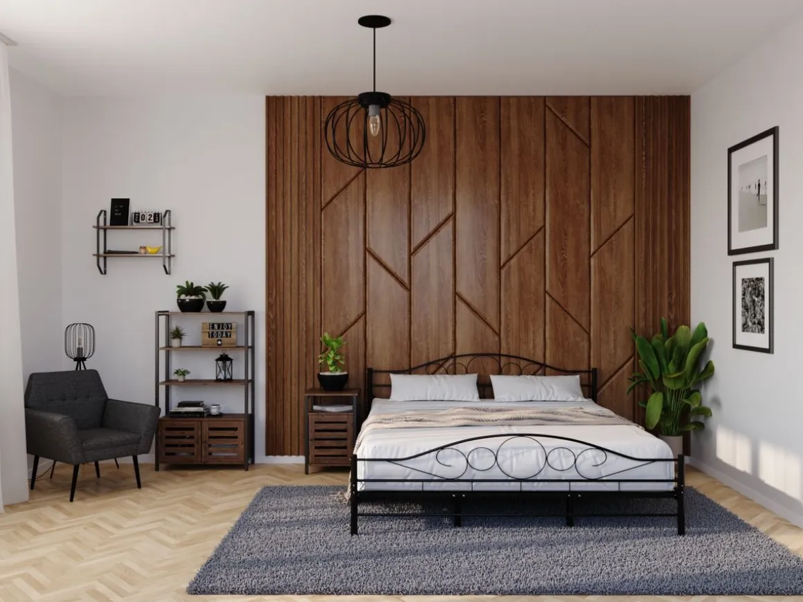 Metallbett AURELIE 180 x 200 cm schwarz