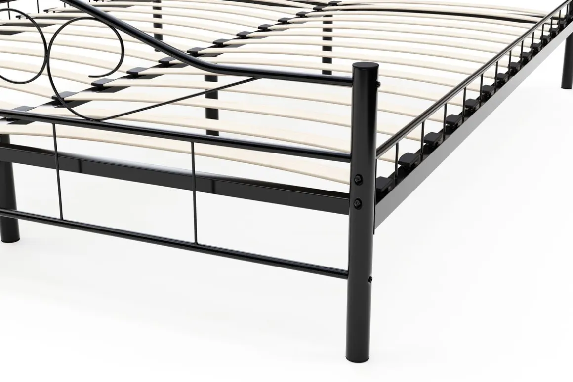 Metallbett AURELIE 160 x 200 cm schwarz