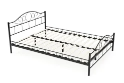 Metallbett AURELIE 140 x 200 cm schwarz