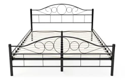 Metallbett AURELIE 140 x 200 cm schwarz