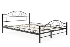 Metallbett AURELIE 140 x 200 cm schwarz