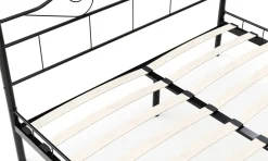 Metallbett AURELIE 140 x 200 cm schwarz