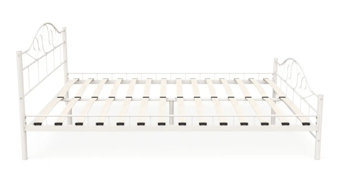 Metallbett AURELIE 160 x 200 cm weiss