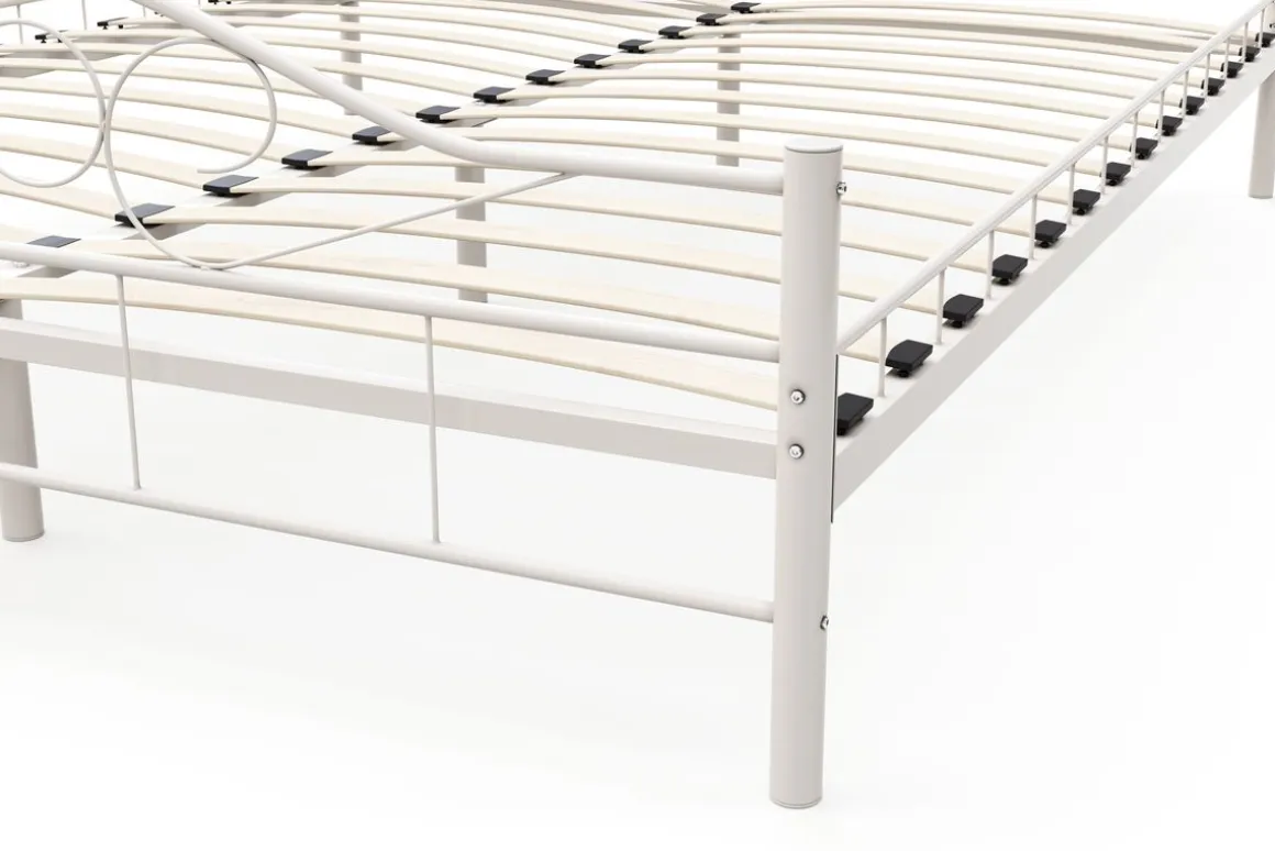 Metallbett AURELIE 160 x 200 cm weiss