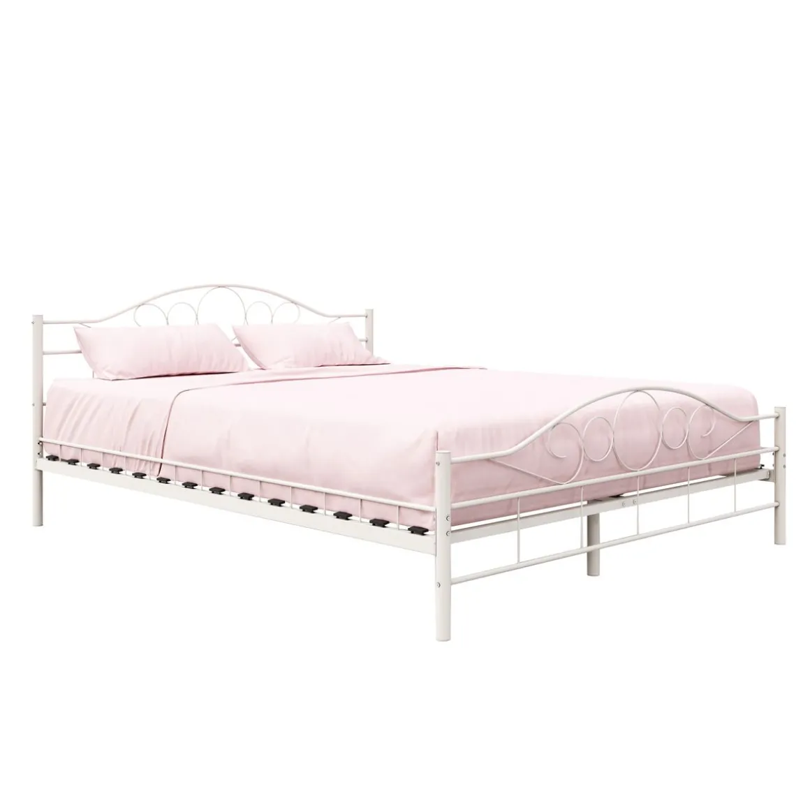 Metallbett AURELIE 160 x 200 cm weiss