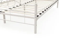 Metallbett AURELIE 140 x 200 cm weiss
