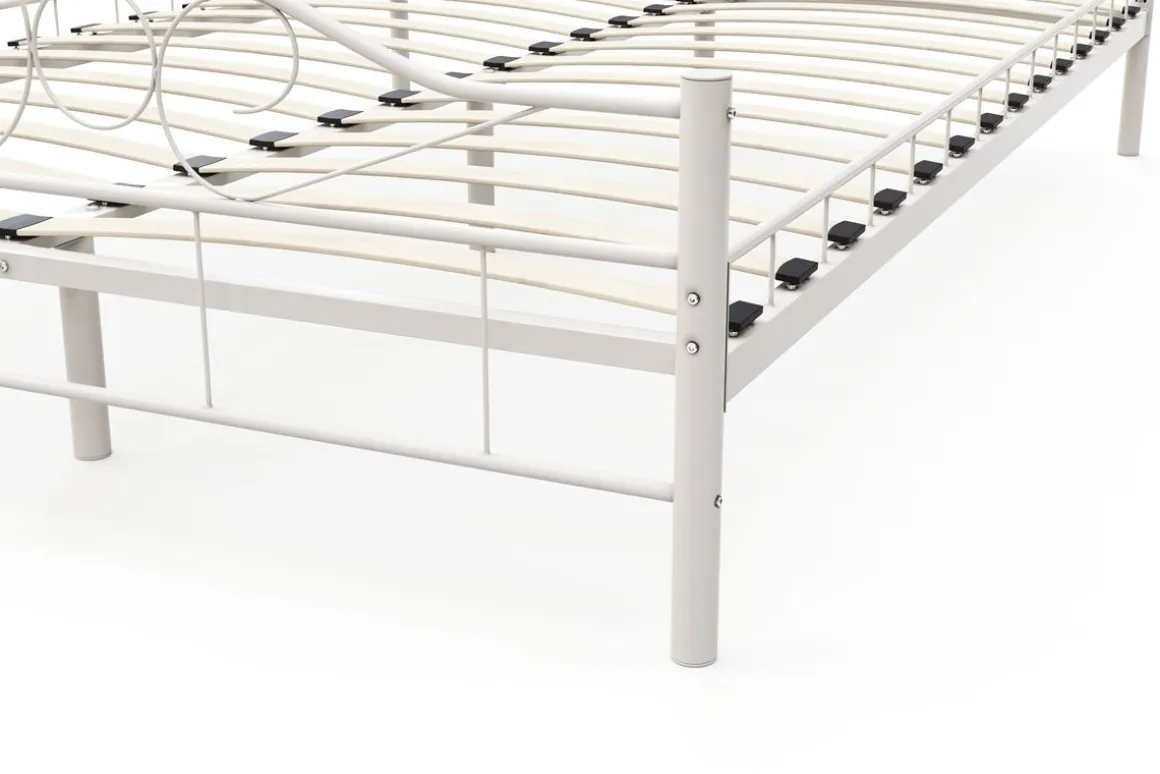 Metallbett AURELIE 140 x 200 cm weiss