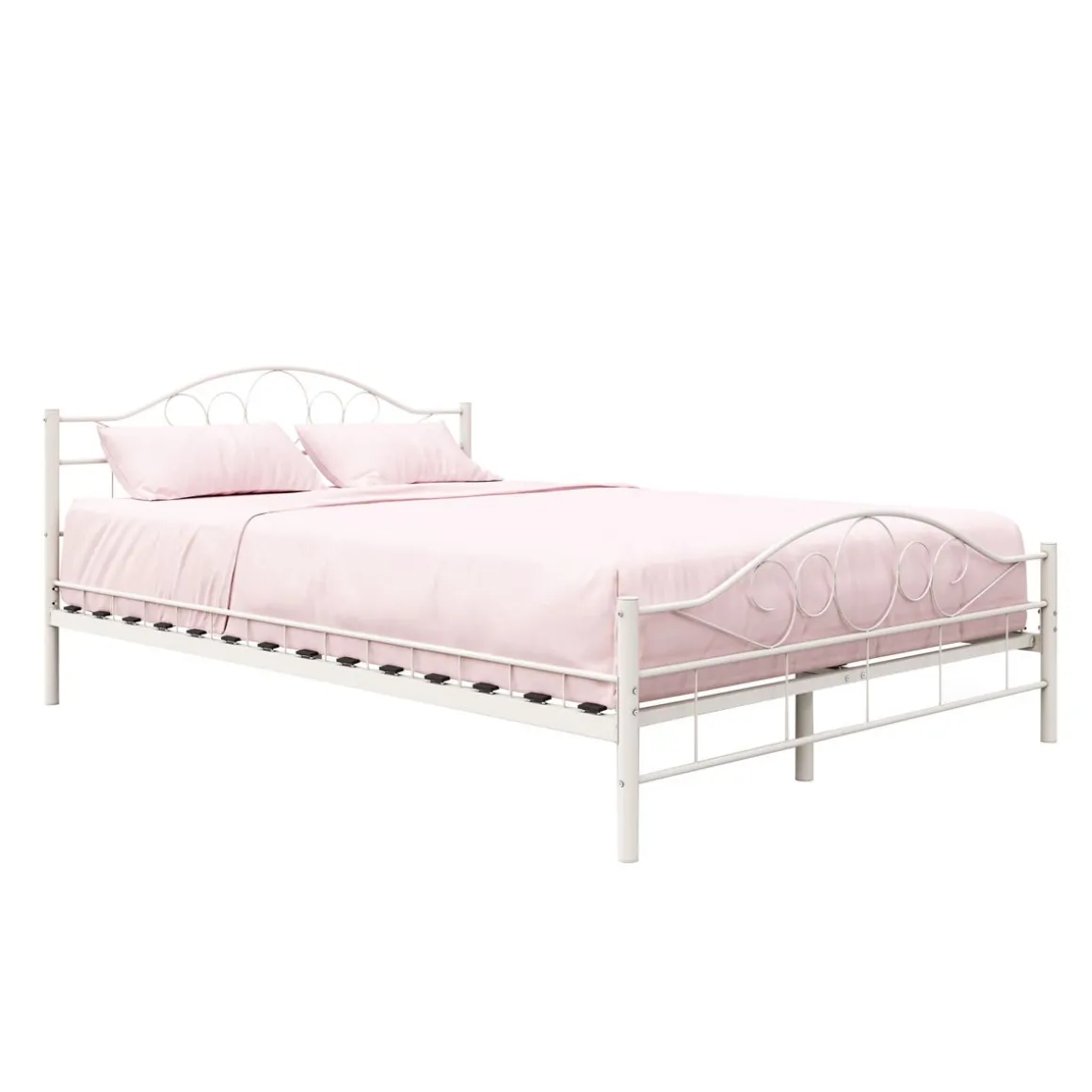 Metallbett AURELIE 140 x 200 cm weiss