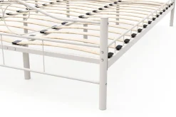 Metallbett AURELIE 180 x 200 cm weiss
