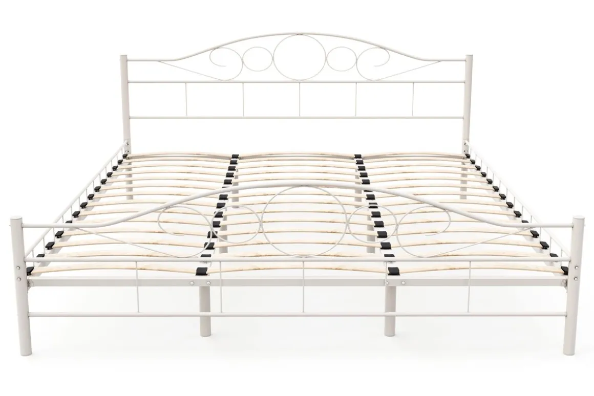 Metallbett AURELIE 180 x 200 cm weiss