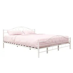 Metallbett AURELIE 180 x 200 cm weiss