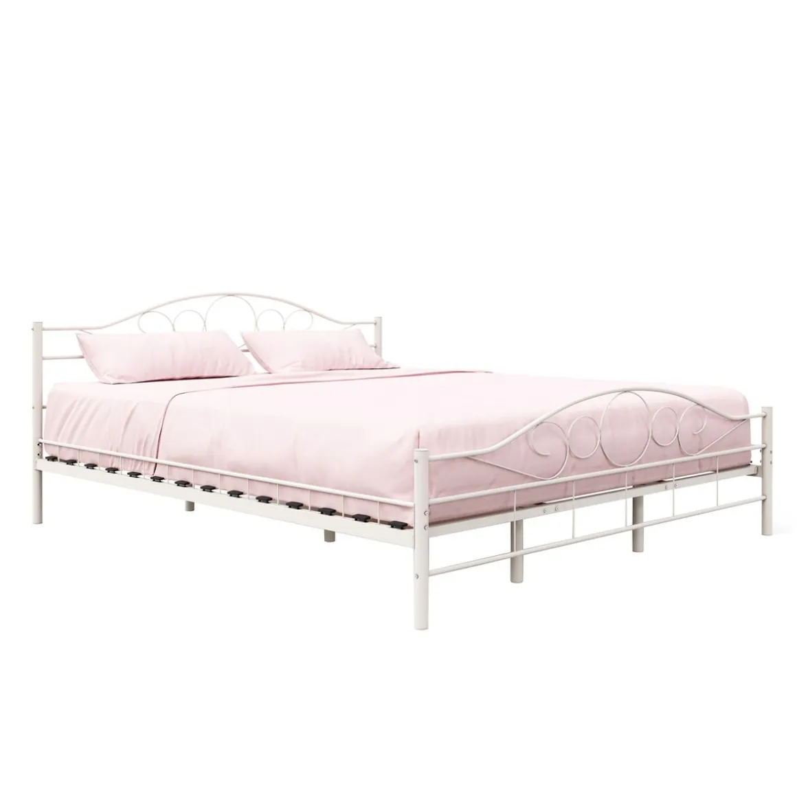 Metallbett AURELIE 180 x 200 cm weiss