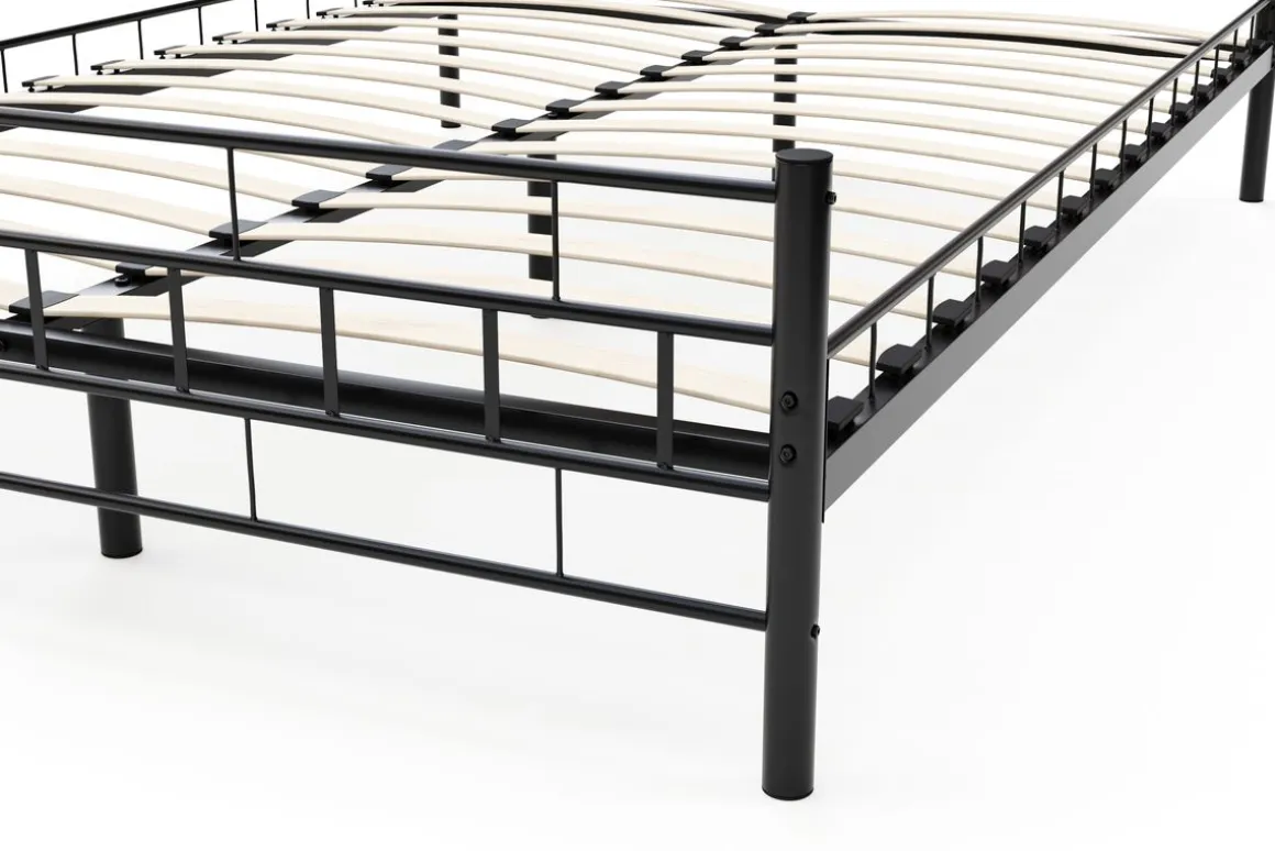Metallbett CIEL 140 x 200 cm schwarz
