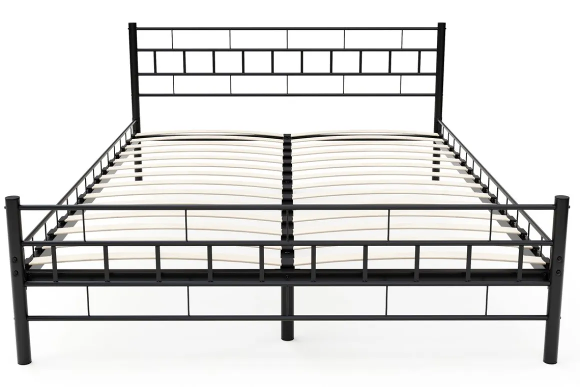 Metallbett CIEL 140 x 200 cm schwarz