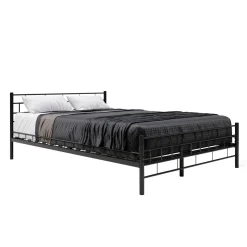Metallbett CIEL 140 x 200 cm schwarz