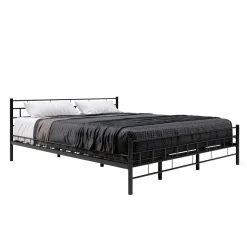 Metallbett CIEL 180 x 200 cm schwarz