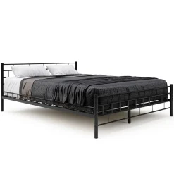 Metallbett CIEL 160 x 200 cm schwarz