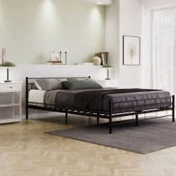 Metallbett CIEL 160 x 200 cm schwarz