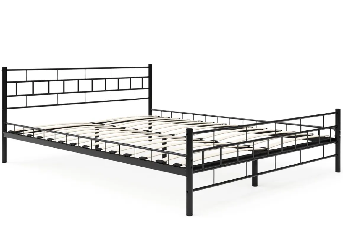 Metallbett CIEL 160 x 200 cm schwarz