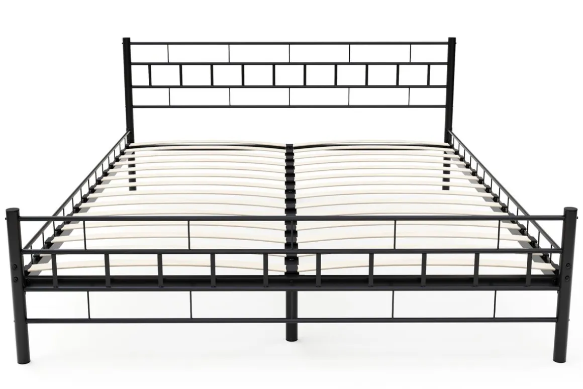 Metallbett CIEL 160 x 200 cm schwarz